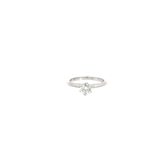 18k white gold .46ct H SI1 Round Diamond Solitaire engagement ring Certified By Rodrigo Giraldo Gemologo #D010172