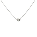 14k White Gold .35ct  G VS2 Pear Shape with Halo Round Diamond Pendant