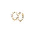 14k Yellow Gold 5.00ct G VS2 Round Diamond Hoop Earrings