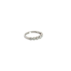 Platinum .39CT G VS2 Bezel Set Round Diamond Ring