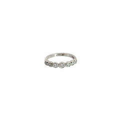 Platinum .39CT G VS2 Bezel Set Round Diamond Ring