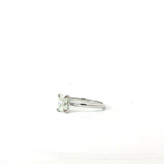 14k White Gold 1.01ct K SI2 Rectangular Cut Diamond Ring Certified By GIA #7235423339