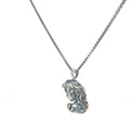 Sterling Silver 23.8 gram Necklace/ a Lady Face with Snake in her Head Pendant