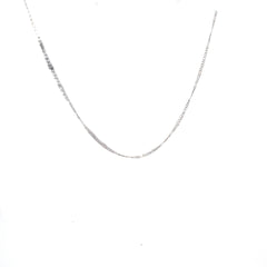 18k White Gold Fancy Cut Chain 4 Gram 16" inch