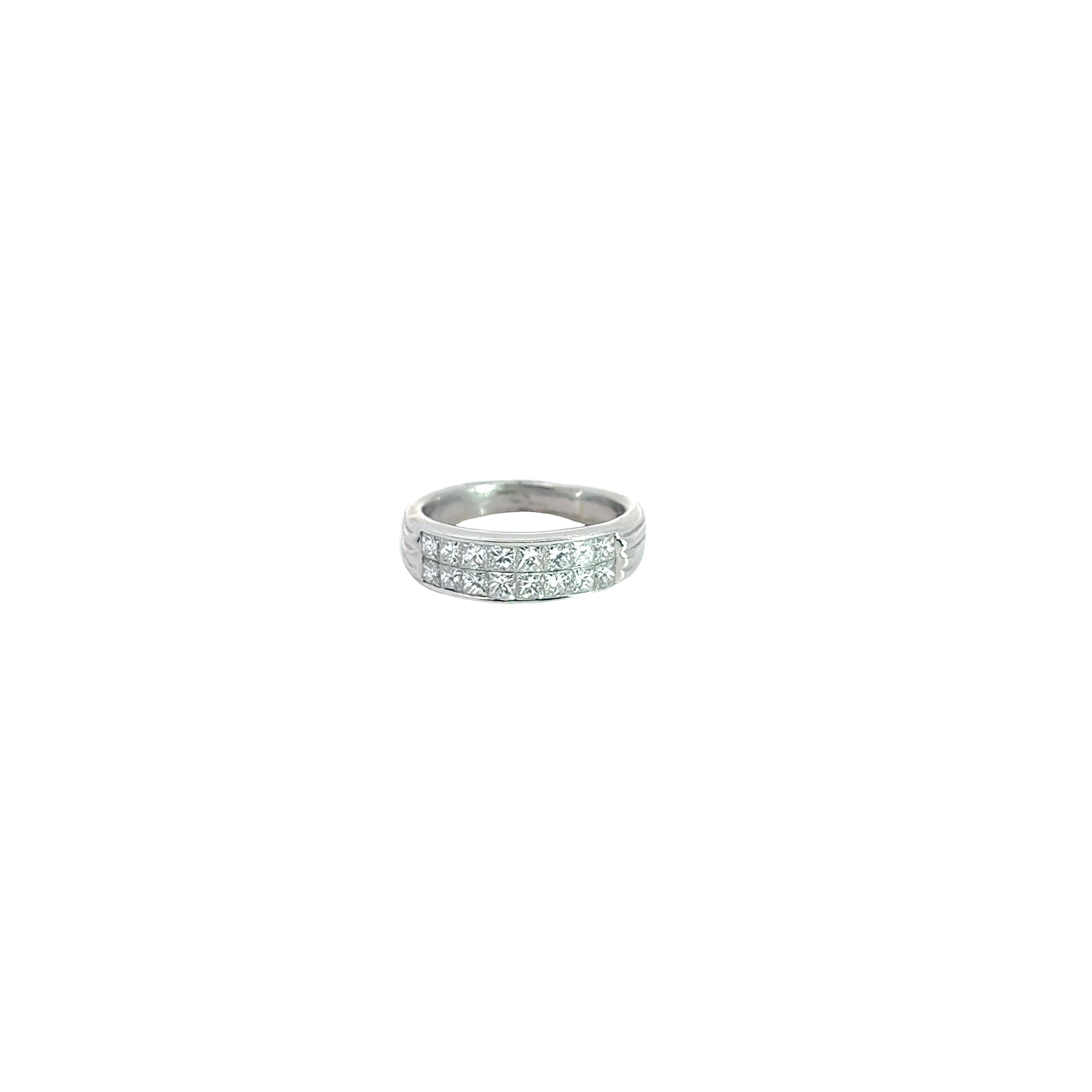 18k White Gold 1.13ct G VS2 Princess Cut Diamond Ring