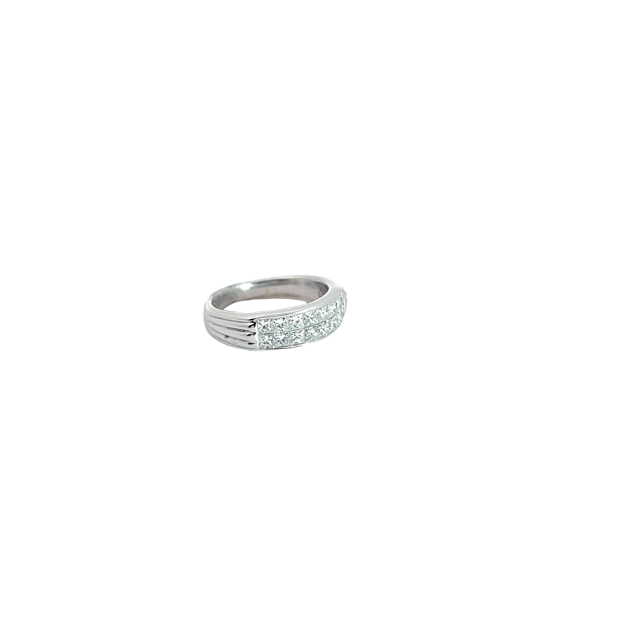 18k White Gold 1.13ct G VS2 Princess Cut Diamond Ring