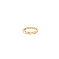 18k Rose Gold 1.08ct G VS2 Total  Weight Round and Square Bezel Diamond Eternity Band Size 7