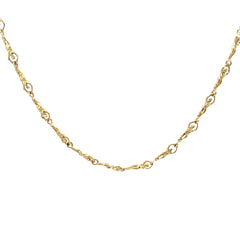 14K YELLOW GOLD 17.59 GRAM 20"INCH NUDE WOMAN CHAIN