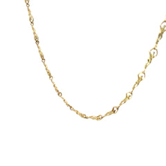 14K YELLOW GOLD 17.59 GRAM 20"INCH NUDE WOMAN CHAIN