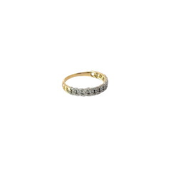 10k Yellow Gold .35ct H SI1 Round Diamond Band