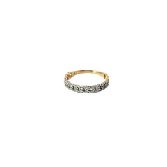 10k Yellow Gold .35ct H SI1 Round Diamond Band