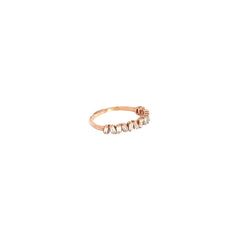 14k Rose  Gold .63ct F VS2 Baguette shaped Diamond Ring