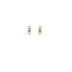 14k Yellow Gold .50ct G VS2 Round Diamond  Huggies Earrings 5.6 gram