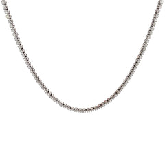 14k white gold 11.20ct G VS2 Round Diamond Tennis necklace