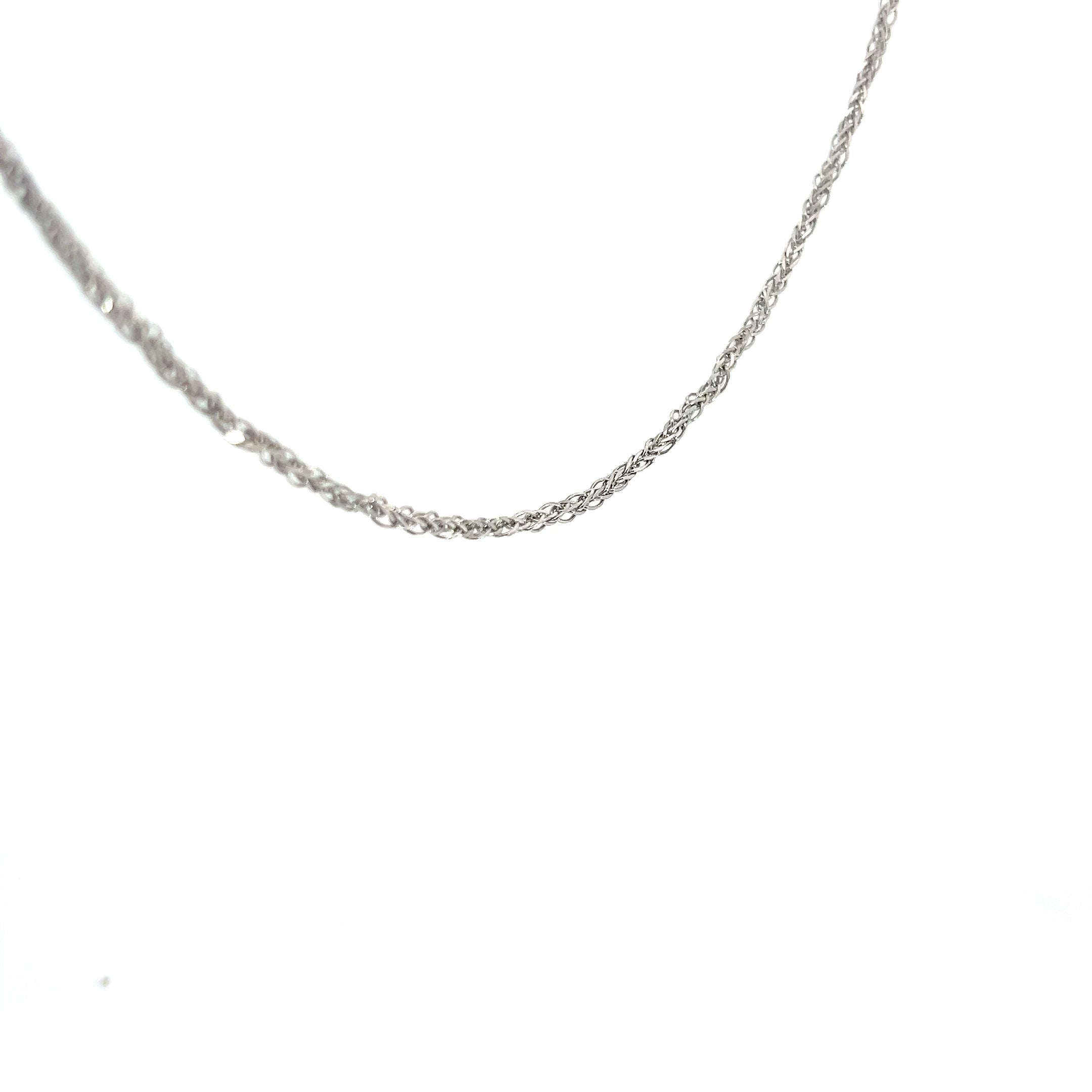 Platinum Wheat Box Necklace 11.1 Gram 20"inch