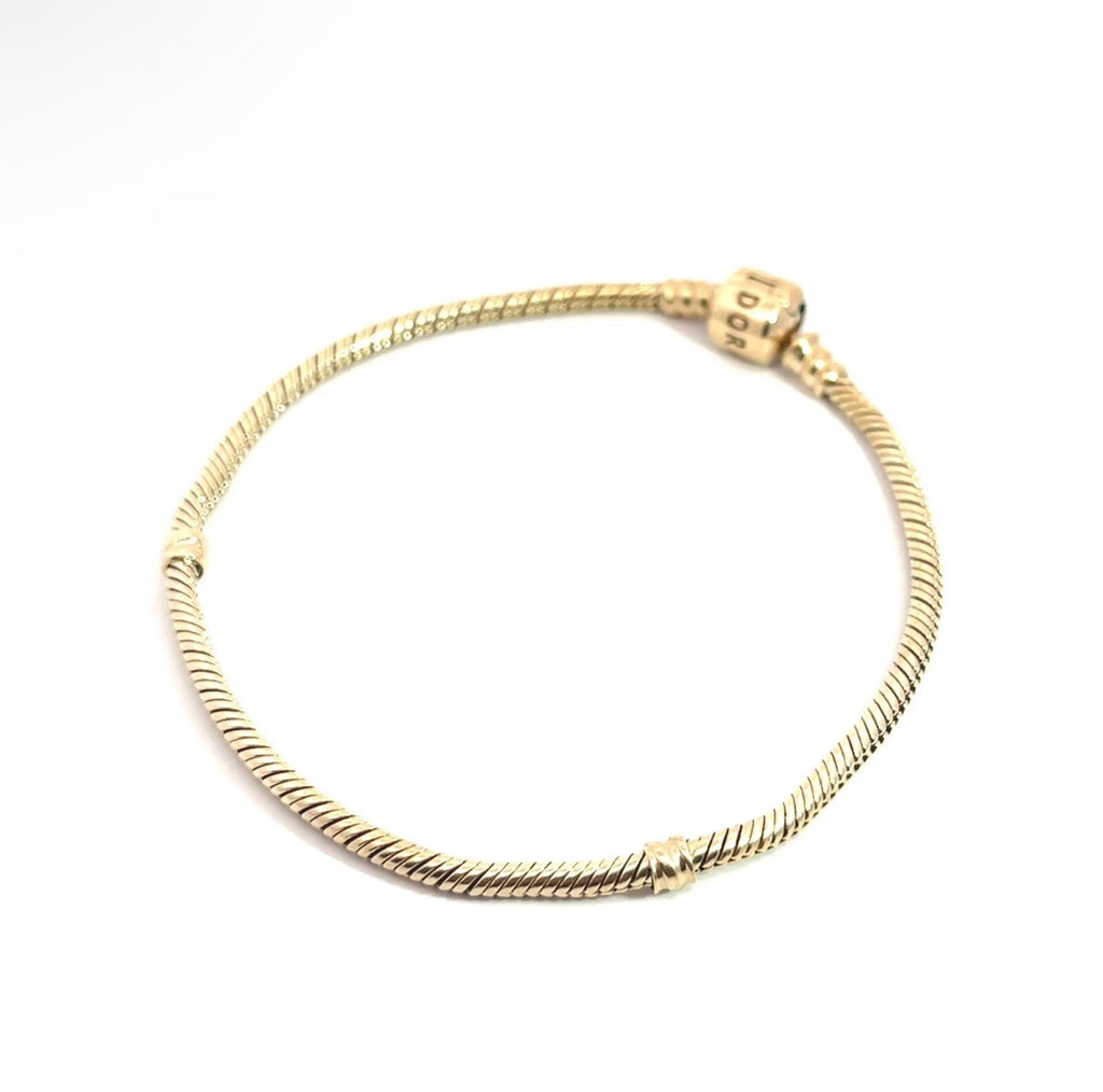 Pre-Owned 14k Yellow Gold Pandora Snake Chain Bracelet