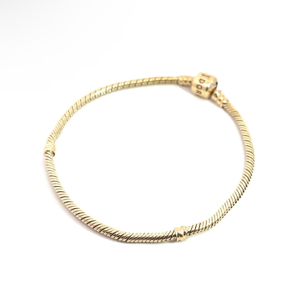 Pre-Owned 14k Yellow Gold Pandora Snake Chain Bracelet