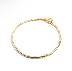 Pre-Owned 14k Yellow Gold Pandora Snake Chain Bracelet