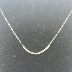 14KW .65CT GSI1 DIAMOND PARTIAL TENNIS NECKLACE