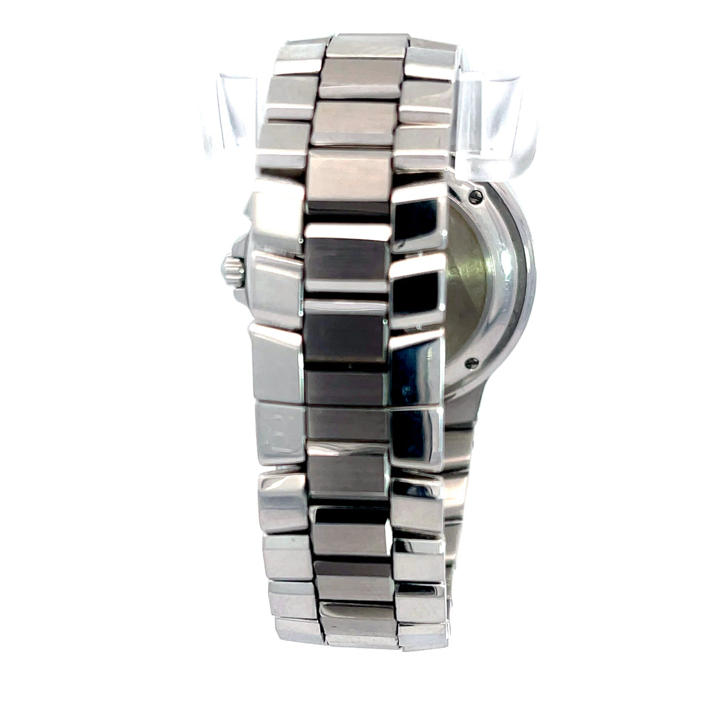 Rare Bucherer Capolago Chronograph Stainless Steel Case 38mm Quartz Movement Pre Owned Watch