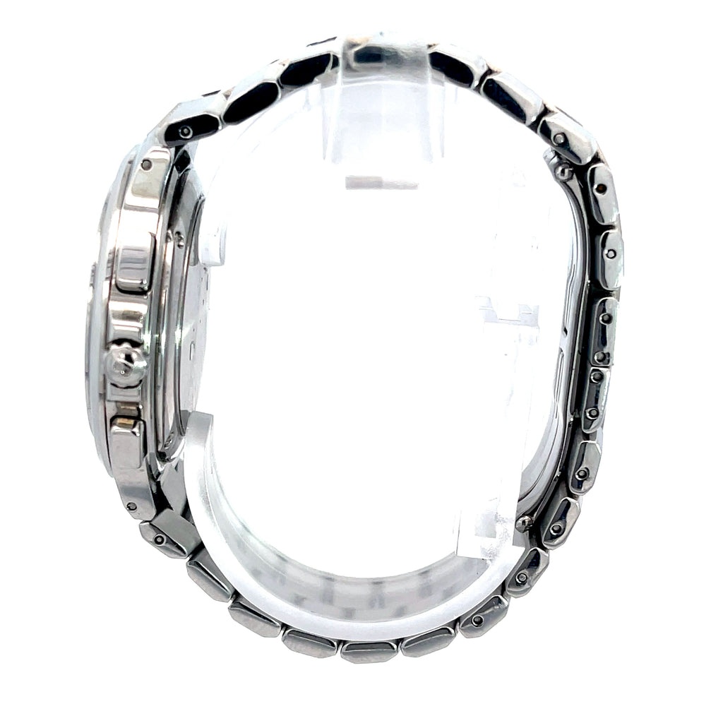 Rare Bucherer Capolago Chronograph Stainless Steel Case 38mm Quartz Movement Pre Owned Watch