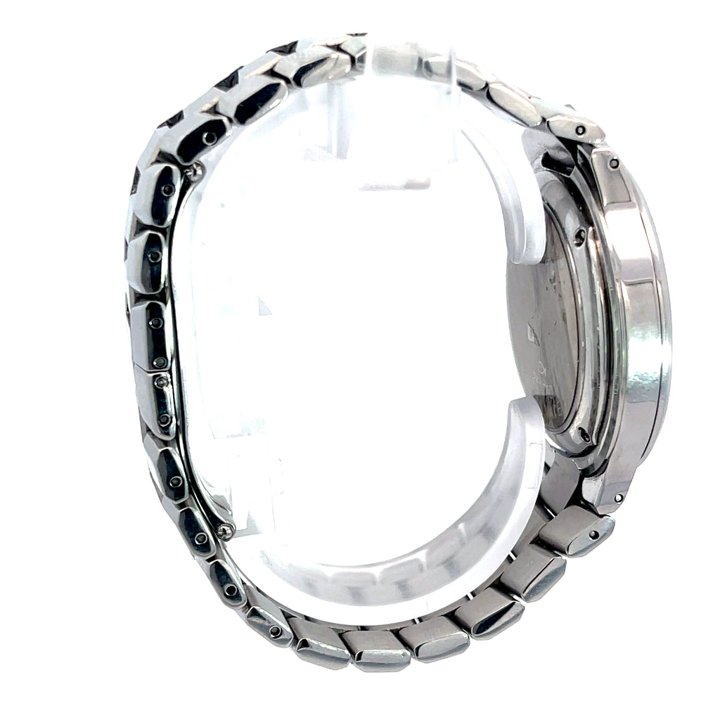 Rare Bucherer Capolago Chronograph Stainless Steel Case 38mm Quartz Movement Pre Owned Watch