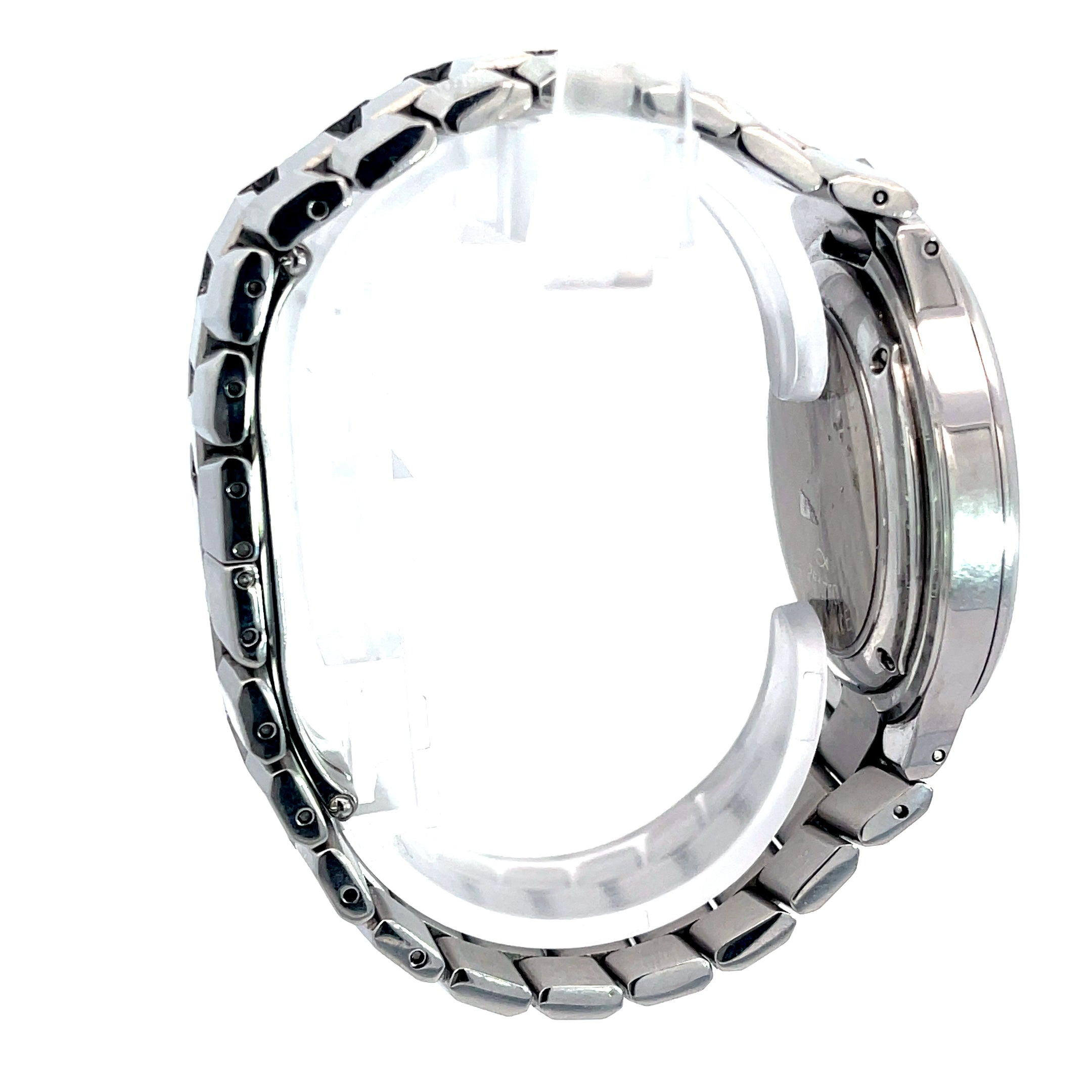 Rare Bucherer Capolago Chronograph Stainless Steel Case 38mm Quartz Movement Pre Owned Watch