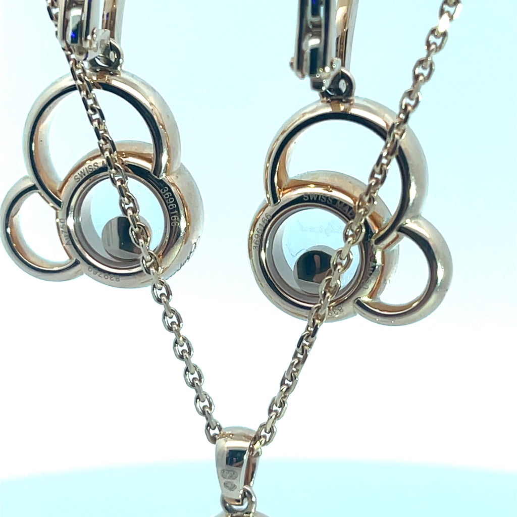 Chopard Happy Diamonds Happy Dreams 18k Rose Gold Necklace And Earring Set