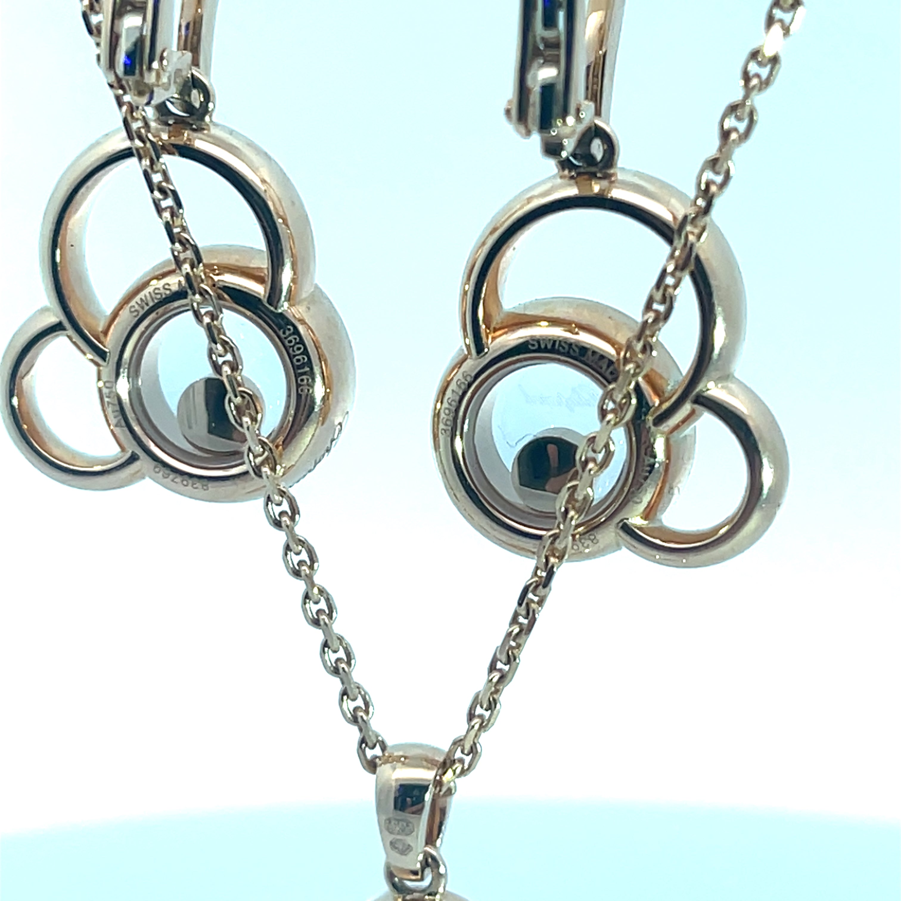 Chopard Happy Diamonds Happy Dreams 18k Rose Gold Necklace And Earring Set