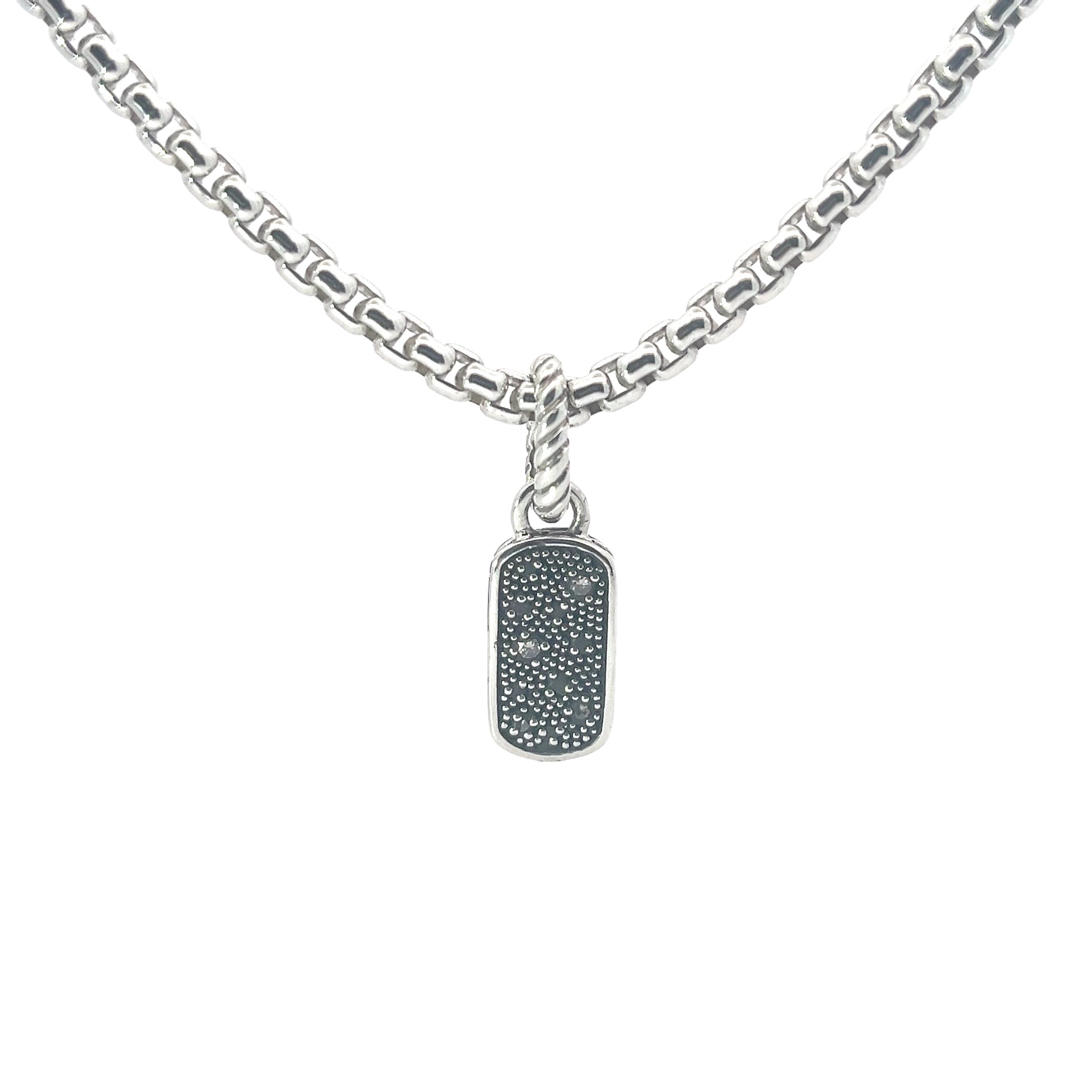 Sterling Silver David Yurman box chain 20in 3.5mm