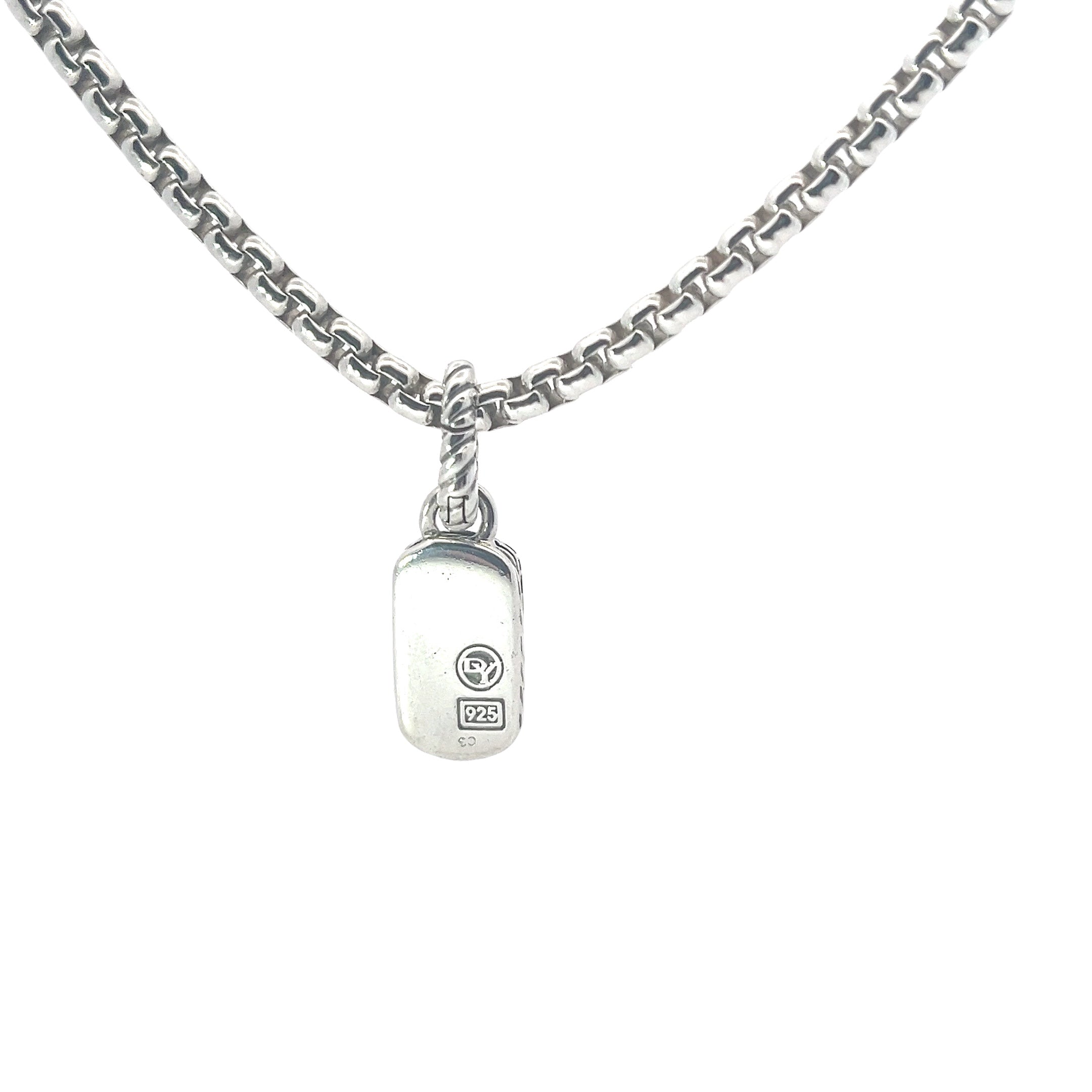 Sterling Silver David Yurman box chain 20in 3.5mm