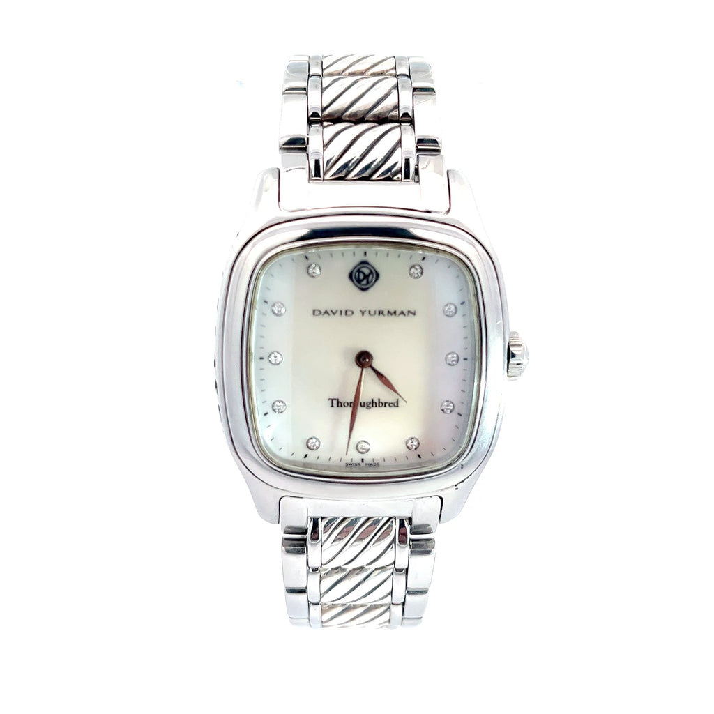 David Yurman Thoroughbred Unisex Watch in Sterling Silver/Stainless Steel