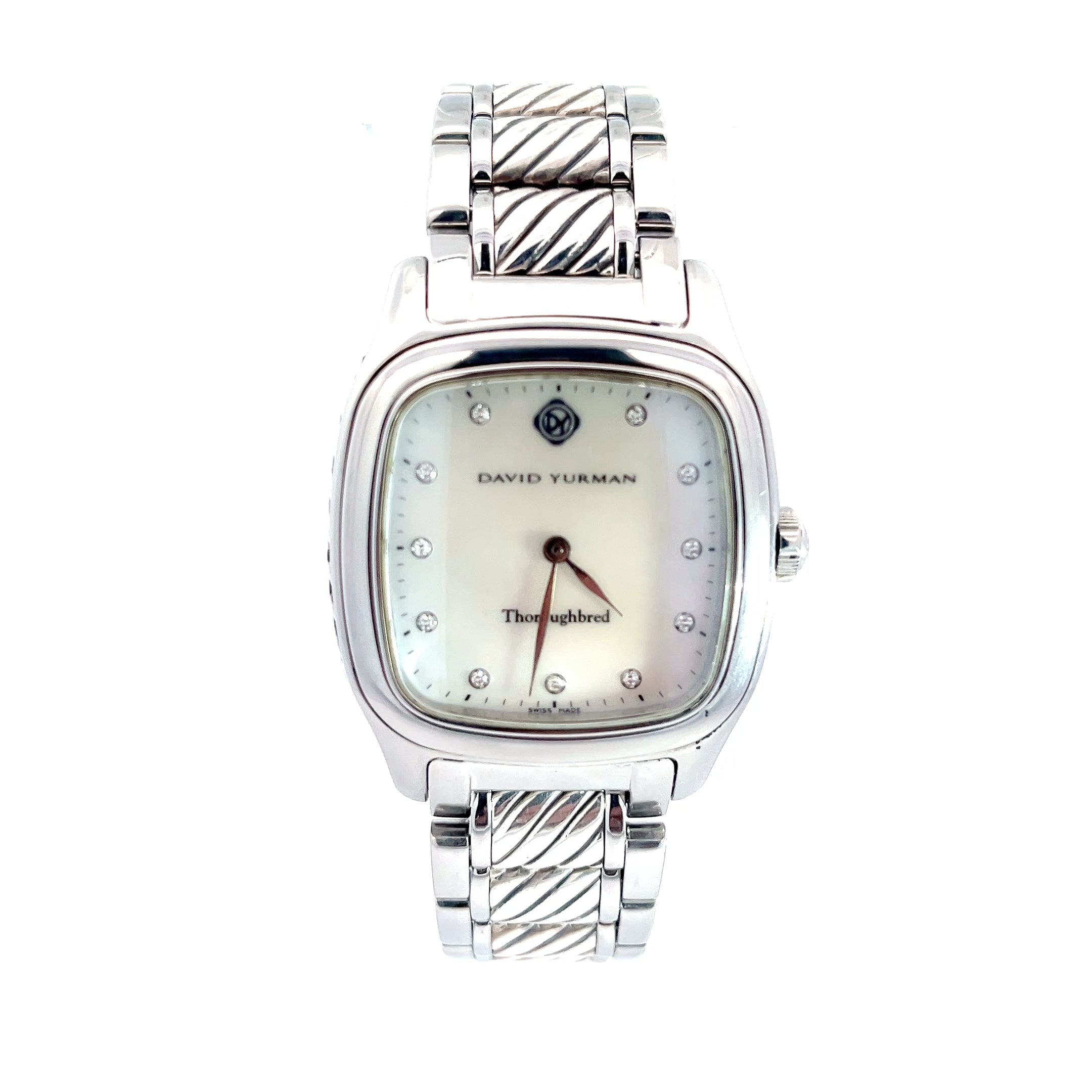 David Yurman Thoroughbred Unisex Watch in Sterling Silver/Stainless Steel