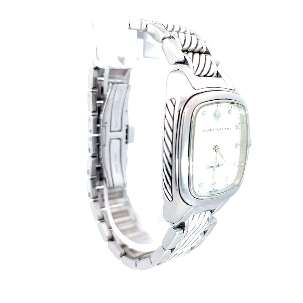 David Yurman Thoroughbred Unisex Watch in Sterling Silver/Stainless Steel