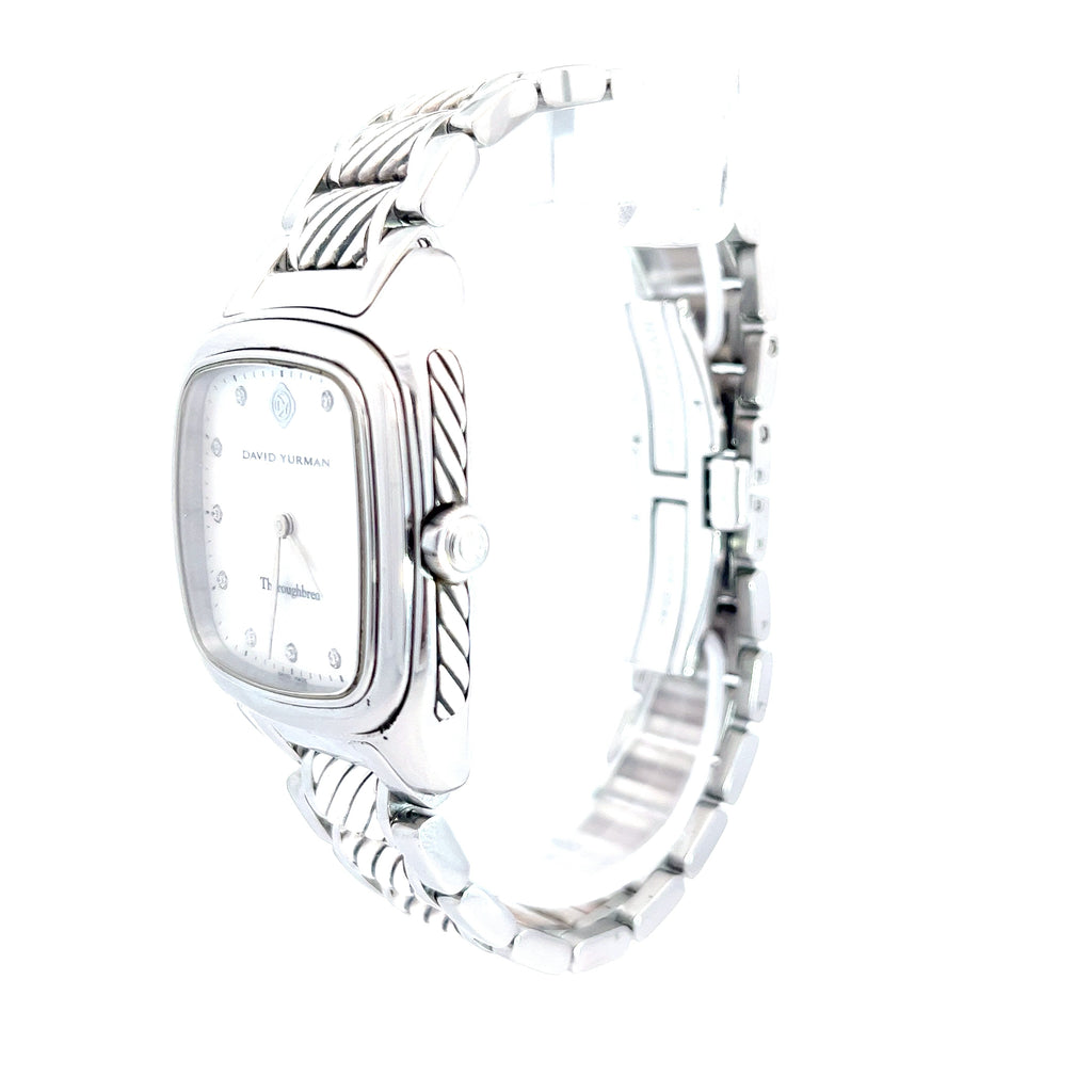 David Yurman Thoroughbred Unisex Watch in Sterling Silver/Stainless Steel