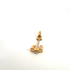 18k Two Toned 10.0 gram Anchor Pendant