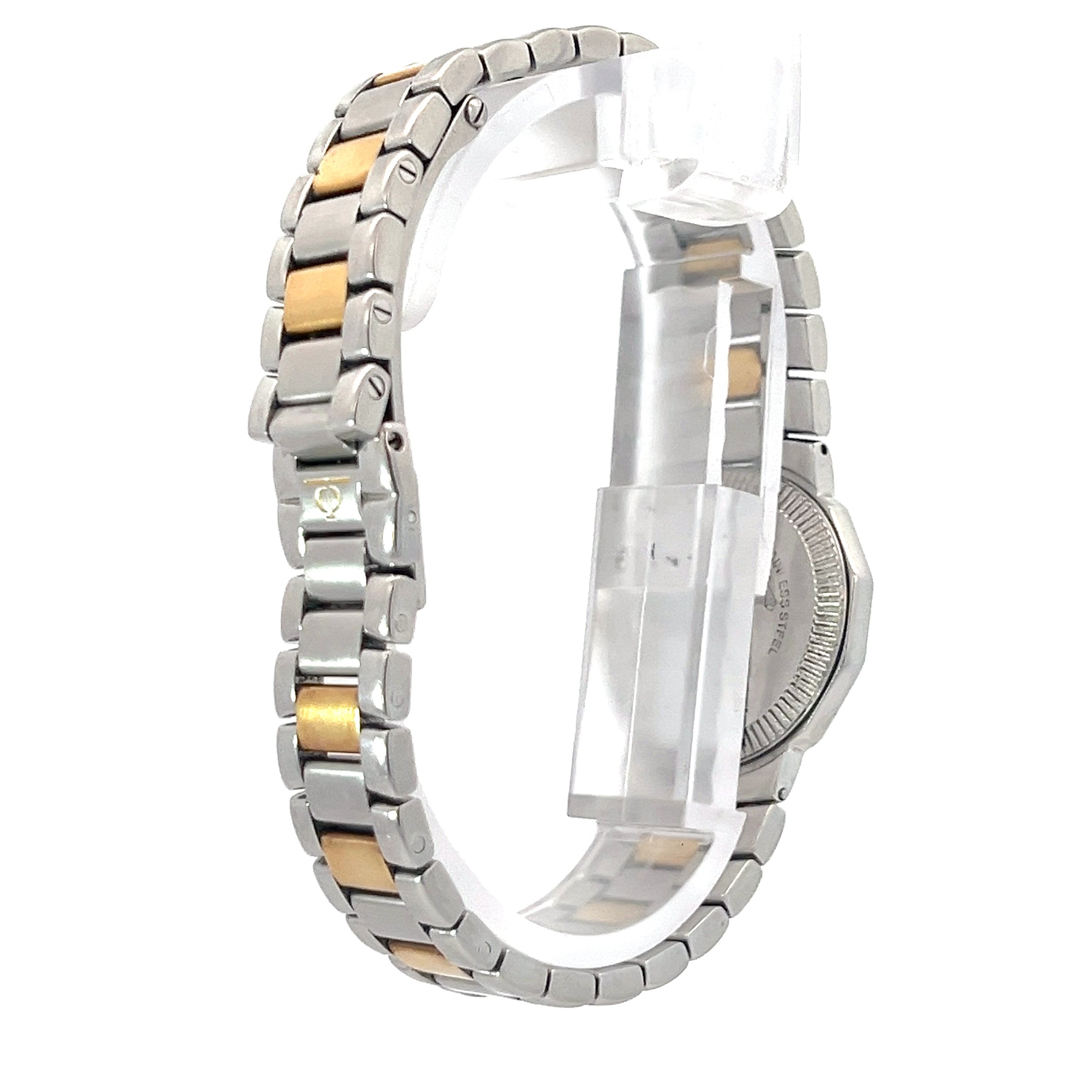 Baume & Marcier Riviera Two Tone Gold Plated/ Stainless Watch Mother of Pearl Dial Watch Preowned