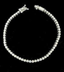 14KW 2.53CT GVS2 DIAMOND TENNIS BRACELET