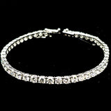 Ladies 14k white gold Diamond tennis bracelet