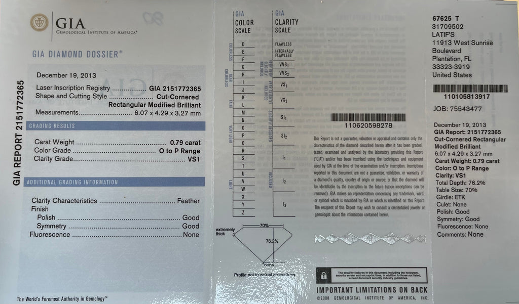 18k Two Tone .84ct W x X Range VS2 Yellow Diamond GIA #1156772378 , .79ct O to P Range VS1 Yellow Diamond GIA # 2151772365 and .75ct G VS1 Round Diamond Dangle Earrings