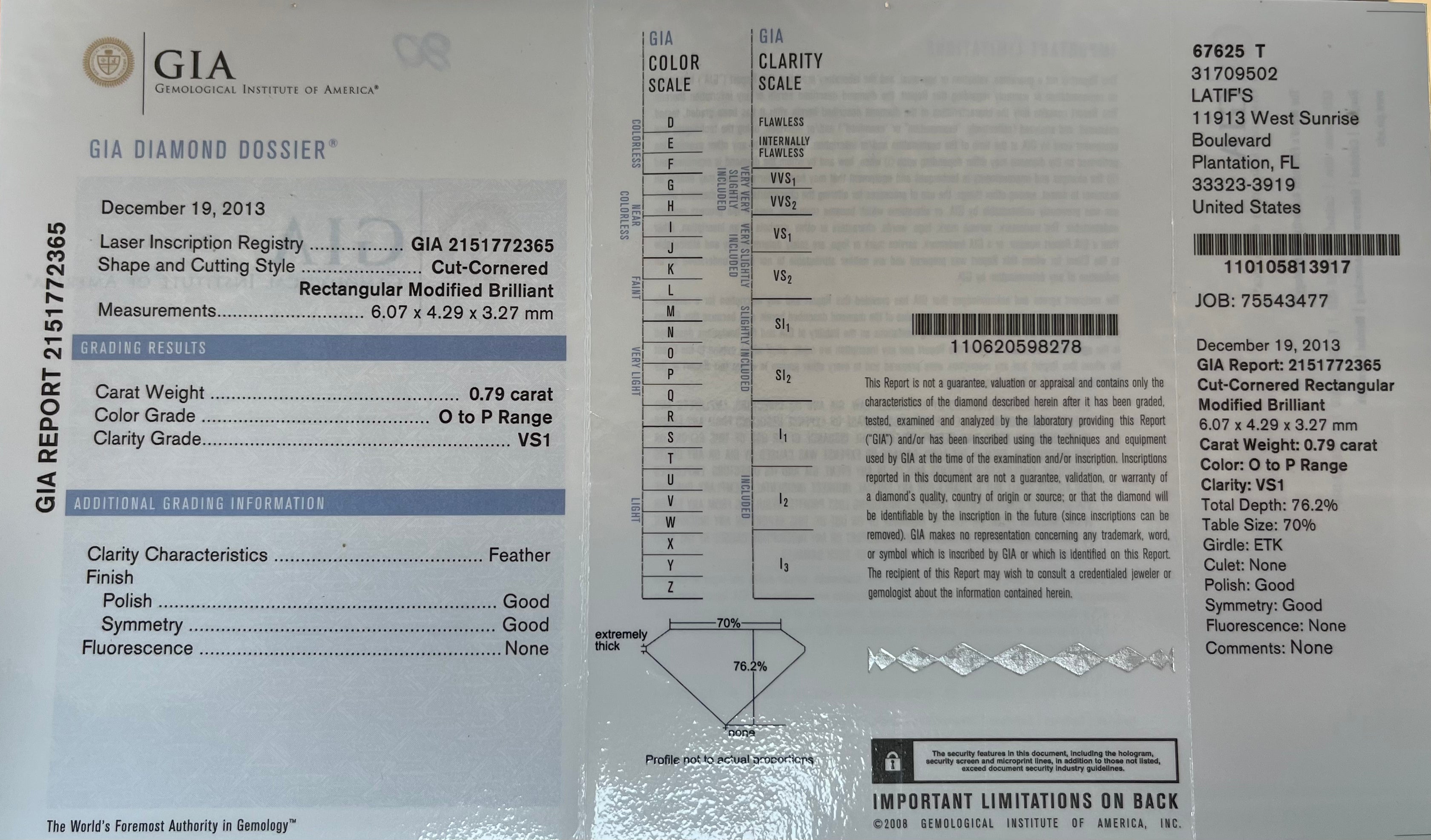 18k Two Tone .84ct W x X Range VS2 Yellow Diamond GIA #1156772378 , .79ct O to P Range VS1 Yellow Diamond GIA # 2151772365 and .75ct G VS1 Round Diamond Dangle Earrings