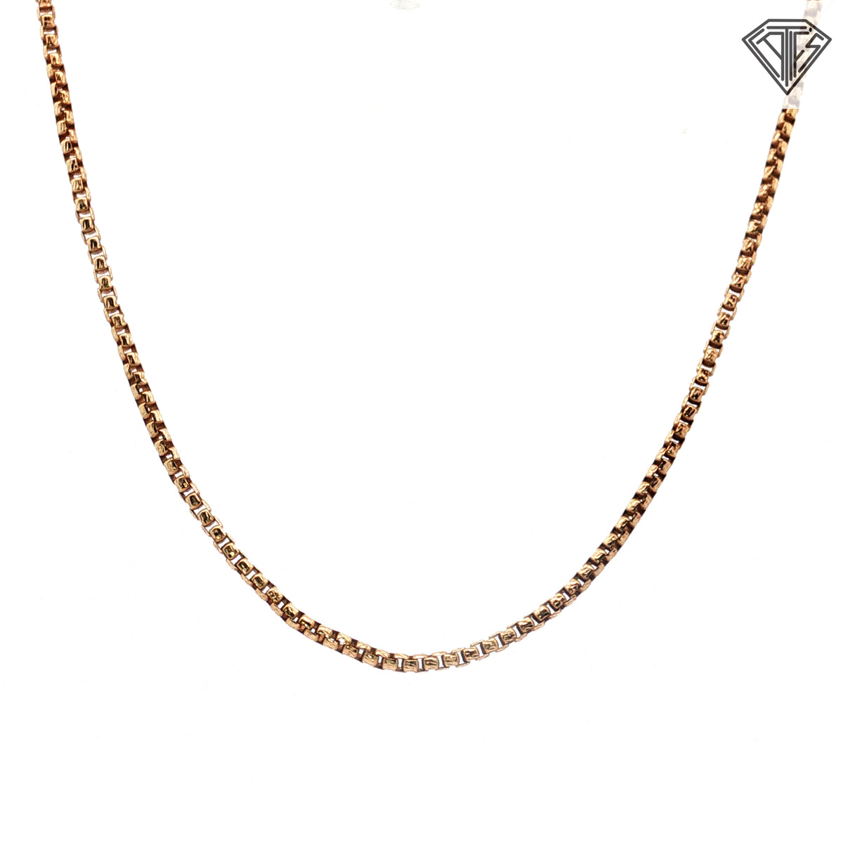 10k Yellow Gold Box Necklace 20"inch 5.60 gram
