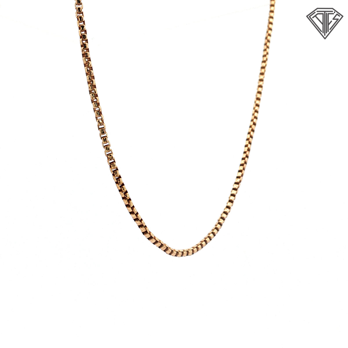 10k Yellow Gold Box Necklace 20"inch 5.60 gram