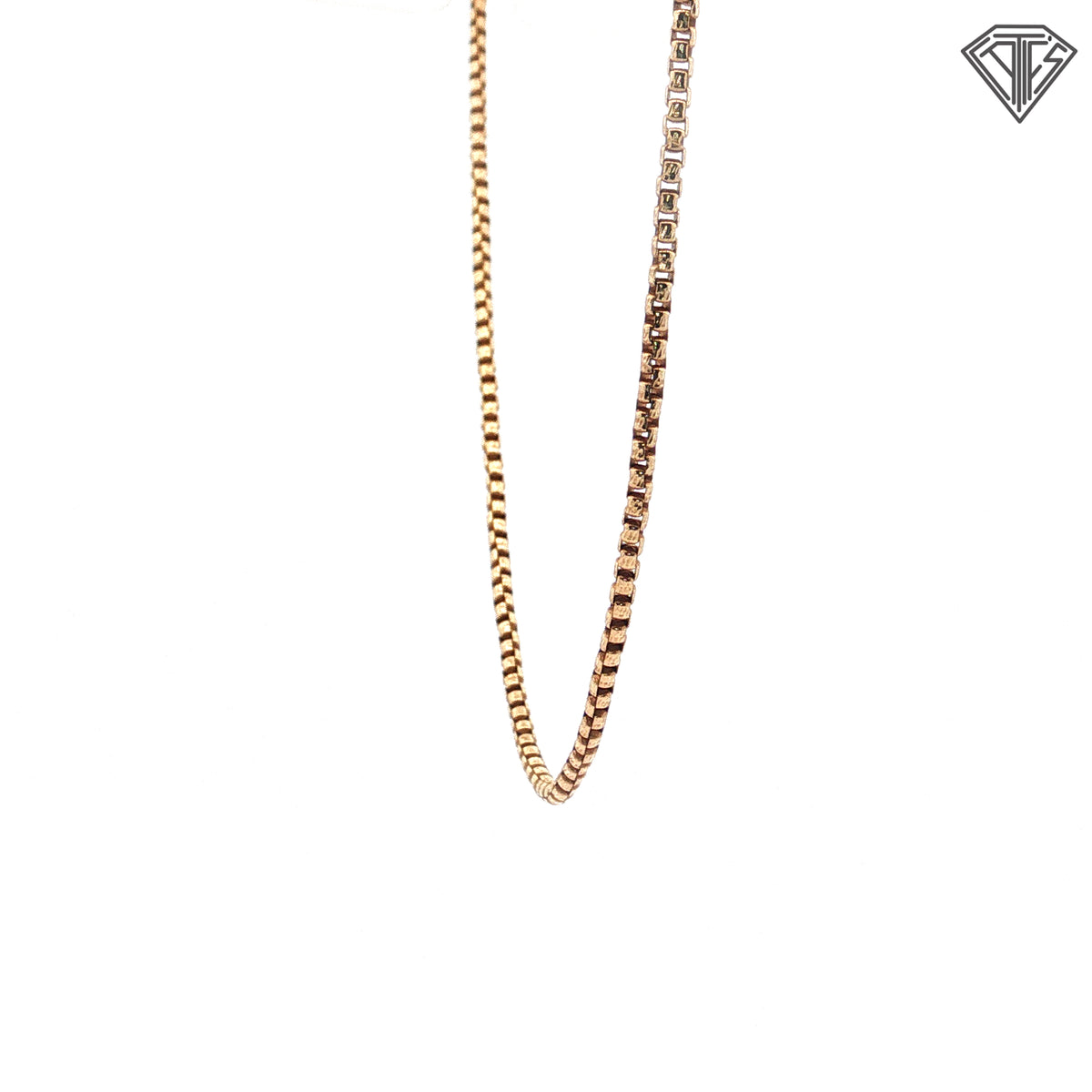 10k Yellow Gold Box Necklace 20"inch 5.60 gram