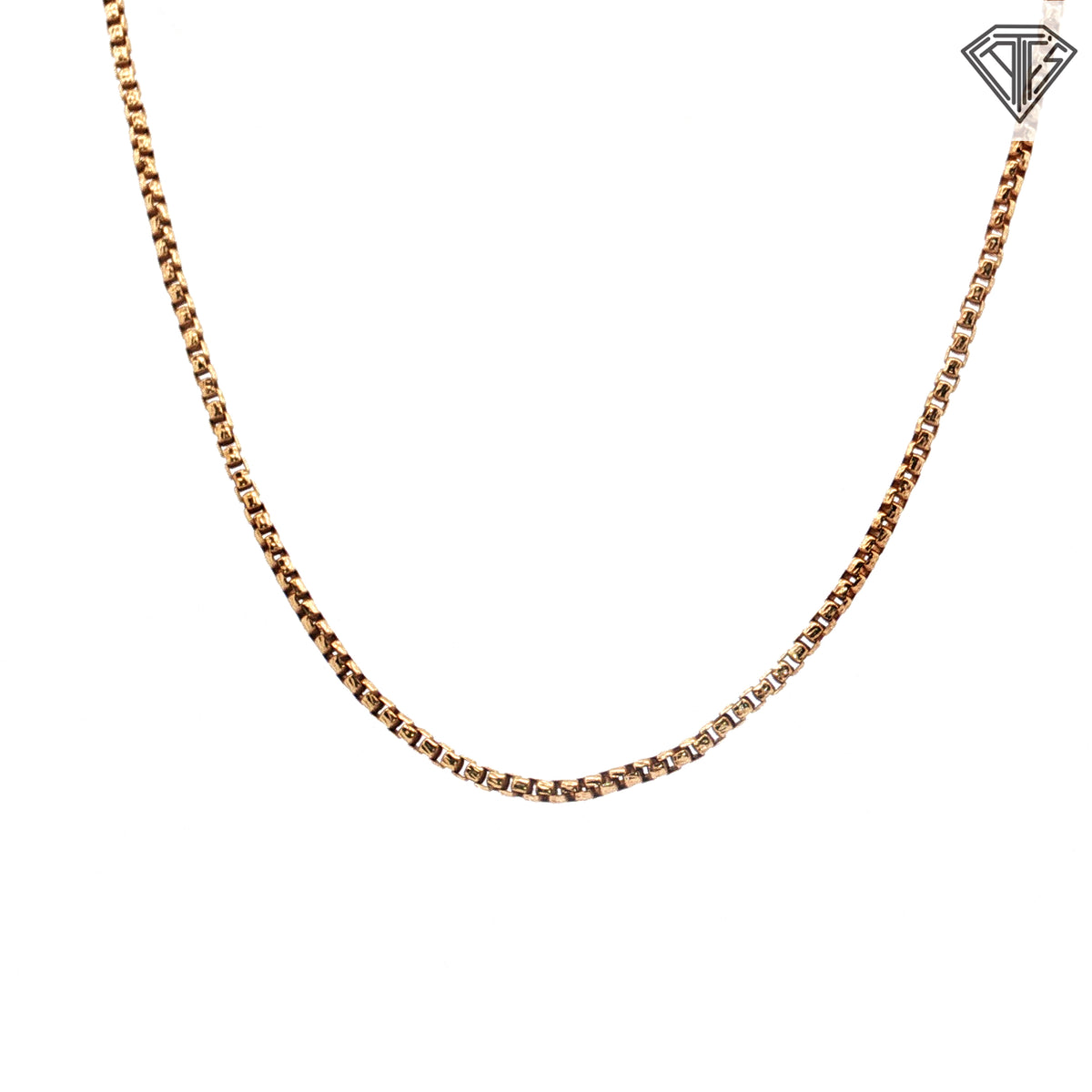 10k Yellow Gold Box Necklace 20"inch 5.60 gram