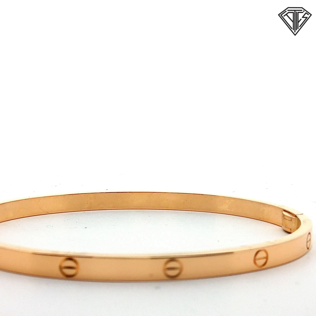 Pre-Loved Cartier 18k Yellow Gold Slim Love Bangle Bracelet with Cartier Certificate and Original Box Size 17 / Ref: XUK 354