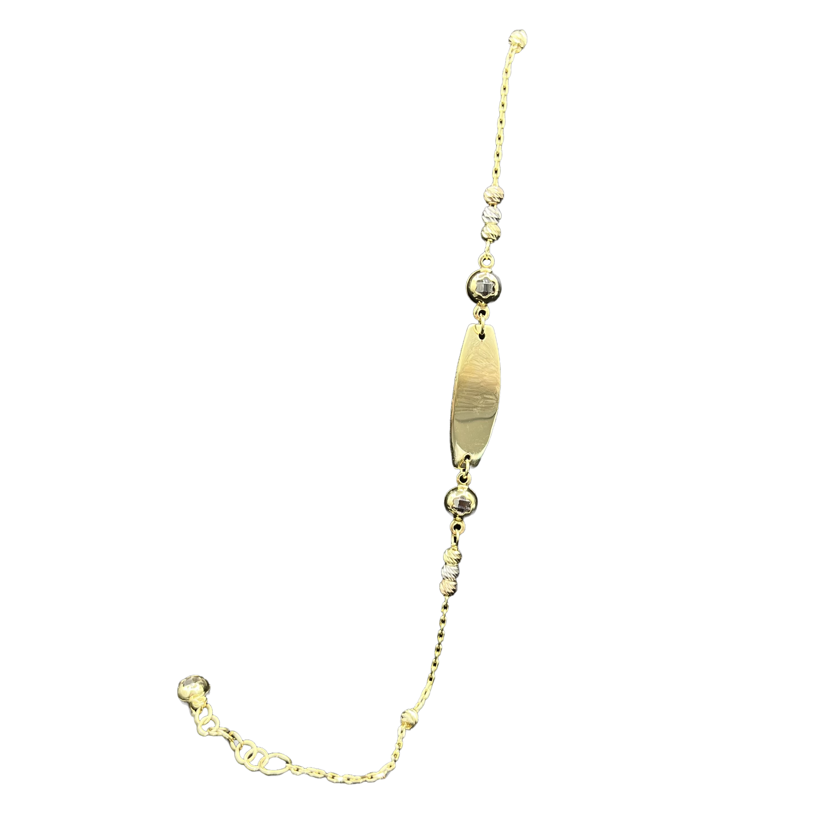 14K Yellow Gold 2.5 Gram  Baby Girl Bracelet