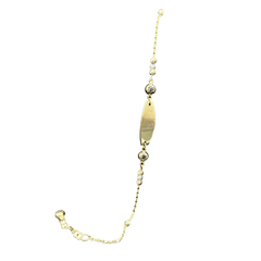 14K YELLOW GOLD 2.5 GRAM BABY GIRL BRACELET