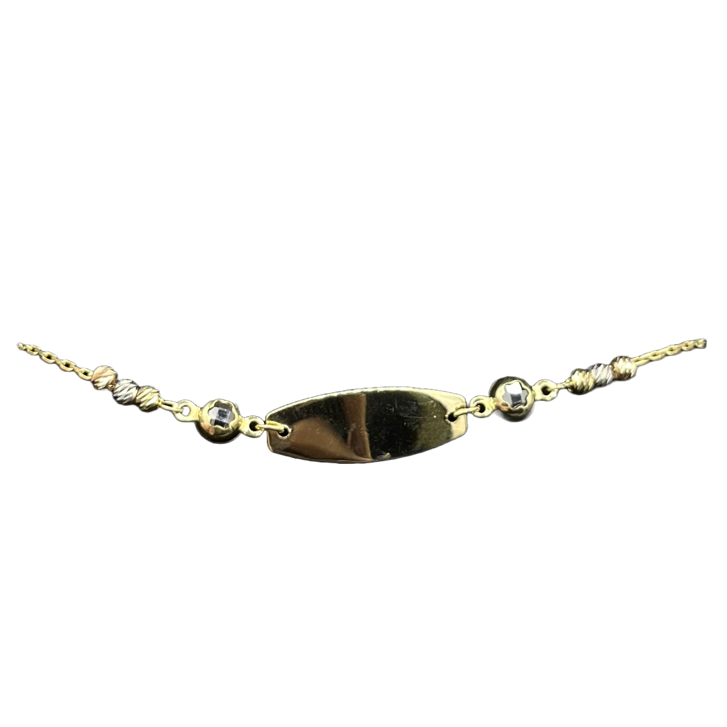 14K Yellow Gold 2.5 Gram  Baby Girl Bracelet