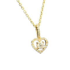 14KR .40CT FVS2 HEART PENDANT